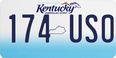 KY license plate 174USO