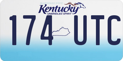 KY license plate 174UTC