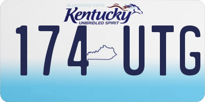 KY license plate 174UTG