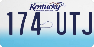 KY license plate 174UTJ