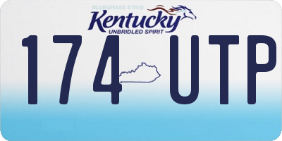 KY license plate 174UTP