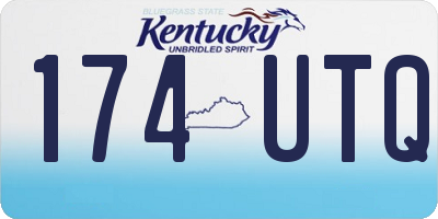 KY license plate 174UTQ