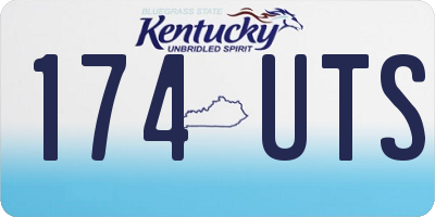 KY license plate 174UTS