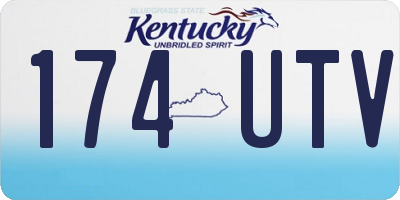 KY license plate 174UTV