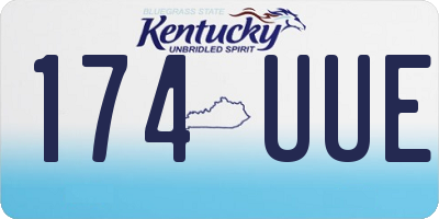 KY license plate 174UUE