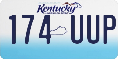 KY license plate 174UUP