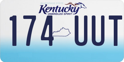 KY license plate 174UUT