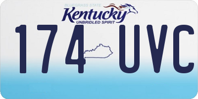 KY license plate 174UVC