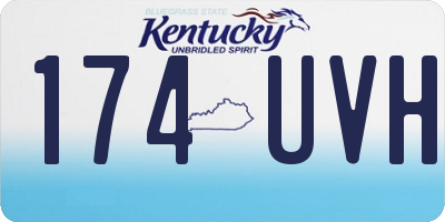KY license plate 174UVH