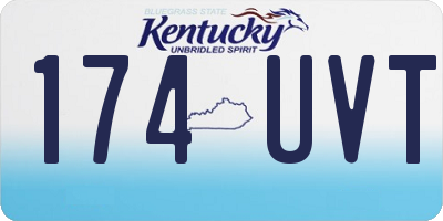KY license plate 174UVT