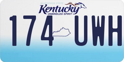 KY license plate 174UWH