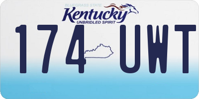 KY license plate 174UWT