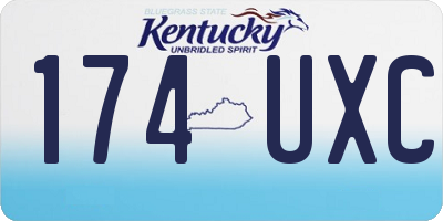 KY license plate 174UXC