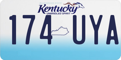 KY license plate 174UYA