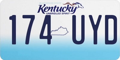 KY license plate 174UYD