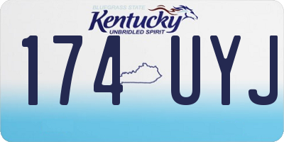 KY license plate 174UYJ