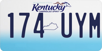 KY license plate 174UYM