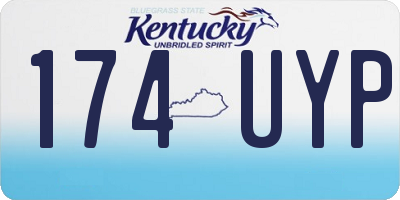 KY license plate 174UYP