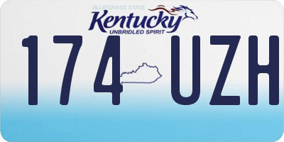 KY license plate 174UZH