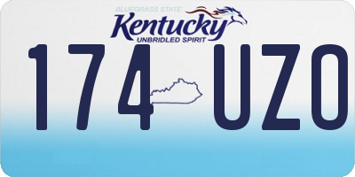 KY license plate 174UZO