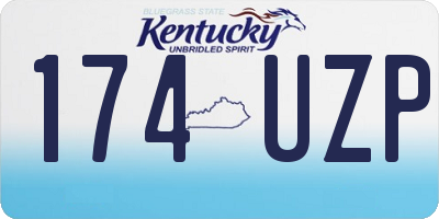 KY license plate 174UZP