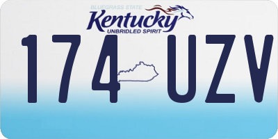KY license plate 174UZV