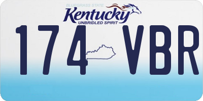 KY license plate 174VBR