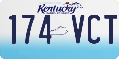 KY license plate 174VCT