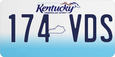 KY license plate 174VDS