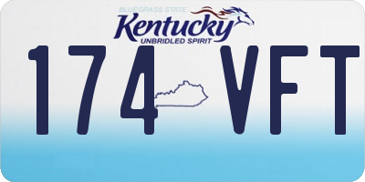 KY license plate 174VFT