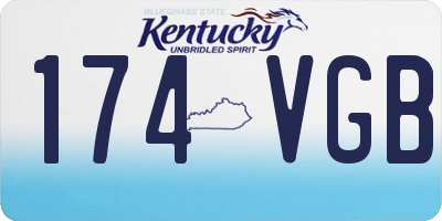 KY license plate 174VGB