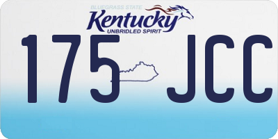 KY license plate 175JCC