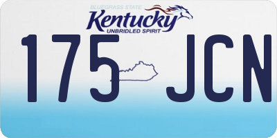 KY license plate 175JCN