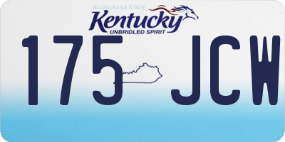 KY license plate 175JCW