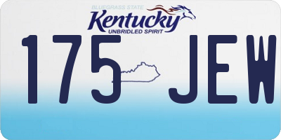 KY license plate 175JEW