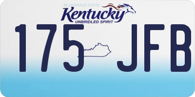 KY license plate 175JFB