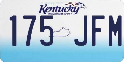 KY license plate 175JFM