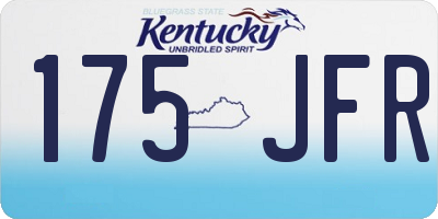 KY license plate 175JFR