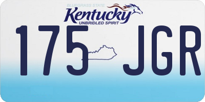 KY license plate 175JGR
