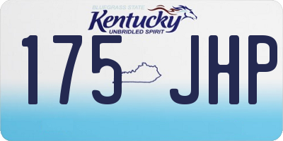 KY license plate 175JHP