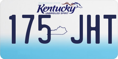 KY license plate 175JHT