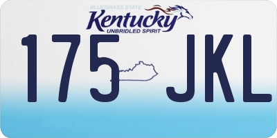 KY license plate 175JKL