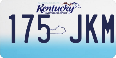 KY license plate 175JKM