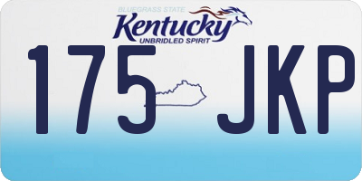 KY license plate 175JKP
