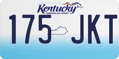 KY license plate 175JKT