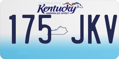 KY license plate 175JKV
