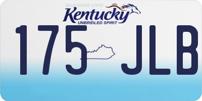 KY license plate 175JLB