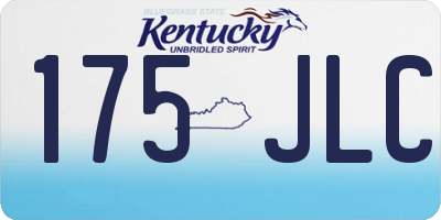 KY license plate 175JLC