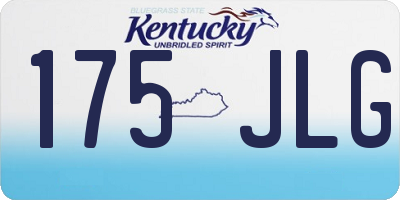 KY license plate 175JLG