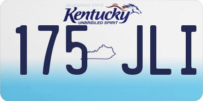 KY license plate 175JLI